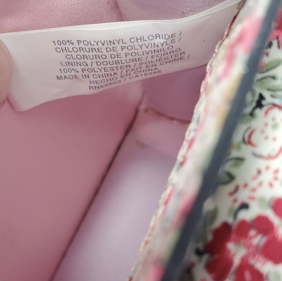 VINTAGE LIZ CLAIBORNE MINI PURSE SHOULDER BAG FAUX CROC LEATHER PINK INTERIOR - Picture 12 of 16